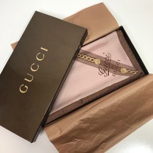 Gucci by Gucci 100% Silk Scarf With Box